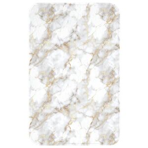 OnlyWow WC PŘEDLOŽKA Zlaté žilky - Mramor - Bílý 50x80 cm obraz