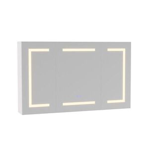 SHOPENTRA ZRCADLOVÁ SKŘÍŇKA | Objímka, otvor na papír, 3 LED diody, proti zamlžování, nastavitelná obraz