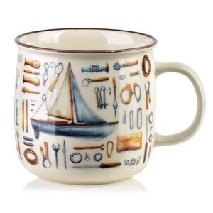 Mondex HRNEK Norman, 9, 6x13x9, 3cm, porcelán, bílý obraz