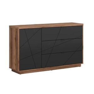 Petits-meubles SIDEBOARD Sven Černá a dřevo obraz