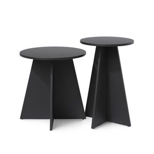 Vicco KONFERENČNÍ STOLEK Forma, Černá, 40 x 50 cm Sada 2 kusů obraz