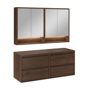 Petits-meubles KOUPELNOVÝ NÁBYTEK 120cm Edmé 2er-Set Dřevo obraz