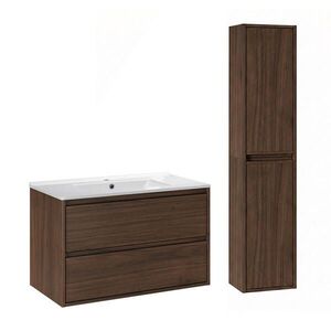 Petits-meubles KOUPELNOVÝ NÁBYTEK 81cm Edmé 2er-Set Dřevo obraz