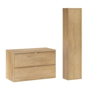 Petits-meubles KOUPELNOVÝ NÁBYTEK 80cm Elias 2er-Set Dřevo obraz