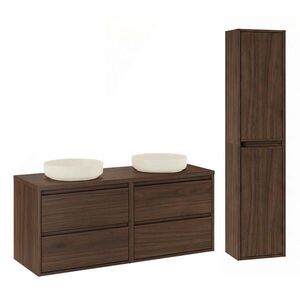 Petits-meubles KOUPELNOVÝ NÁBYTEK 120cm Edmé 2er-Set Dřevo obraz