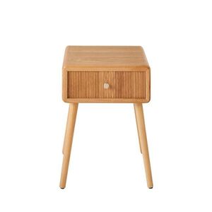 Calicosy NOČNÍ stolek s 1 zásuvkou a lamelovými čely, výška 52 cm - AVA obraz