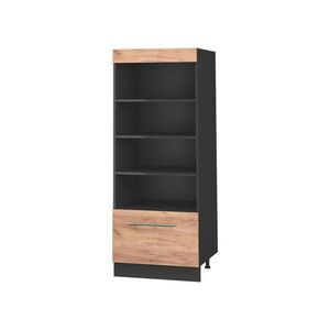 Vicco KUCHYŇSKÝ REGÁL Fame-Line, Zlatý mocný dub/Antracit, 60 cm obraz