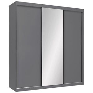 P & B ŠATNÍ SKŘÍŇ S POSUVNÝMI DVEŘM, barvy grafitu, 200/215/59, 5 cm obraz