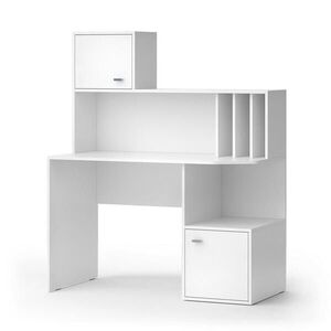 Vicco PSACÍ STŮL Alwin Bílá 115 x 55 cm se 2 dveřmi obraz