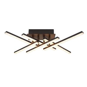 Nettlife LED stropní svítidlo, křišťálová úprava, 50/36/13 cm obraz
