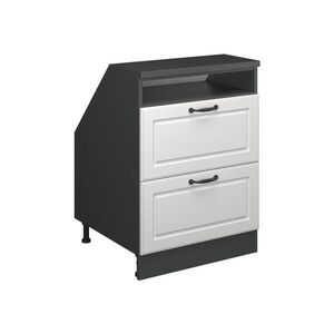 Vicco ŠIKMÁ SKŘÍŇ Rion Bílý venkovský dům 60 x 81.6 cm se 2 zásuvkami, korpus skříně hloubka 60 cm obraz
