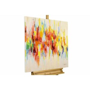 KUNSTLOFT RUČNĚ MALOVANÝ AKRYLOVÝ OBRAZ BÉŽOVÝ, 80/80 CM obraz