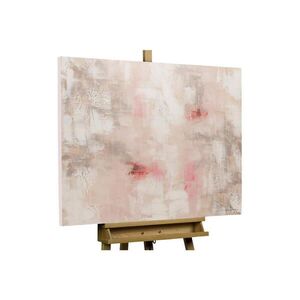 KUNSTLOFT RUČNĚ MALOVANÝ AKRYLOVÝ OBRAZ RŮŽOVÝ, 100/75 CM obraz