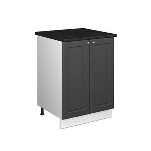 Vicco SKŘÍŇKA POD DŘEZ Fame-Line, Anthrazit-Gold Landhaus/Bílá, 60 cm obraz