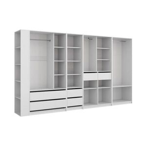 Vicco ŠATNÍ SKŘÍŇ Elmo Bílá 50 x 200 cm Sada 5 kusů obraz