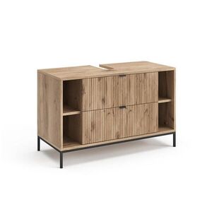 Vicco DOLNÍ SKŘÍŇKA POD DŘEZ Eliza Dub Viking 100 x 63 cm Se 2 výsuvnými zásuvkami obraz