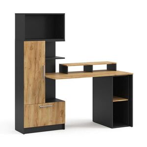 Vicco PSACÍ STŮL Tomy, Antracit/Zlatý mocný dub, 150 x 59 cm Sada 4 kusů obraz