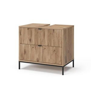 Vicco DOLNÍ SKŘÍŇKA POD DŘEZ Eliza Dub Viking 70 x 63 cm Se 2 výsuvnými zásuvkami obraz