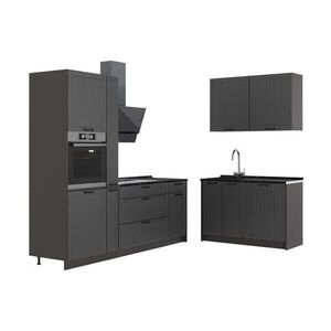 Vicco KUCHYNĚ Fame-Line, Tmavě šedá/Antracit, 220 x 120 cm, PD Antracit obraz