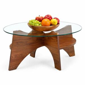 STILVORA KONFERENČNÍ STŮL oválný v barvě ořechu s dekorem dřeva do jídelny a obýváku 104, 9x60x35, 6 cm obraz