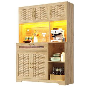 FLIEKS VYSOKÁ KOMODA 120x40x180 CM LED MDF obraz
