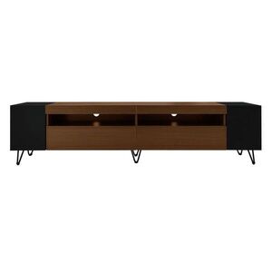 Urban Meuble TV STOLEK černá a dekor dřeva 180/36/43 cm obraz
