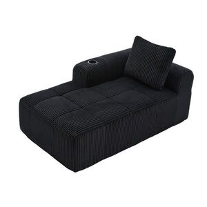 Urban Meuble LENOŠKA z manšestru (158 cm) s držákem na nápoje a bočními kapsami obraz