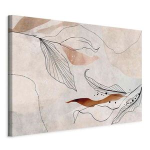 artgeist MALBA NA PLÁTNĚ, abstraktní, listy, 60/40/1, 2 cm obraz