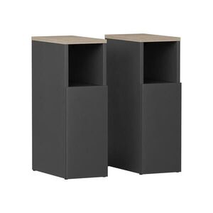 Vicco NOČNÍ STOLEK Enton Anthracite/Sonoma Sada 2 kusů obraz