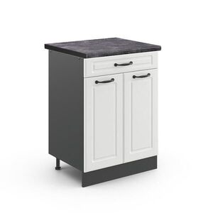 Vicco SPODNÍ SKŘÍŇKA KUCHYŇSKÉ LINKY R-Line Bílý venkovský dům 60 cm , PD Antracit obraz