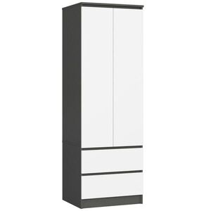 RAUMHIRSCH FURNITURE SKŘÍŇ grafitově šedá, bílá 180/60/51 obraz