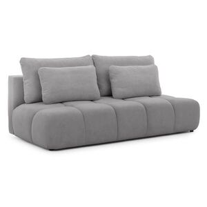 S-Style ROZKLÁDACÍ POHOVKA Belluno z kvalitní šedé plyšové potahové látky s úložným prostorem a hlubokým prošíváním v designu Bubble. obraz