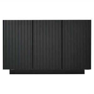 FLIEKS KOMODA LED Černá Mramor 120cm Bluetooth Moderní obraz
