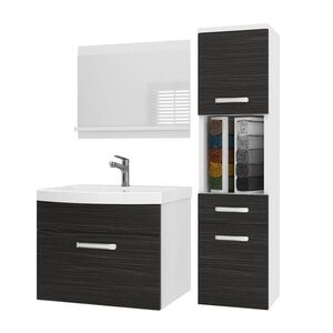 B BELINI GROUP KOUPELNOVÝ NÁBYTEK Koupelnová SADA PRI M3, Eben matný, 90 cm obraz