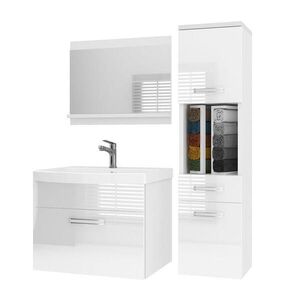 B BELINI GROUP KOUPELNOVÝ NÁBYTEK Koupelnová SADA PRI M3, Bílá matná, 90 cm obraz