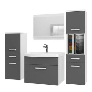 B BELINI GROUP KOUPELNOVÝ NÁBYTEK Koupelnová SADA PRI M5, Šedá matná, 120 cm obraz