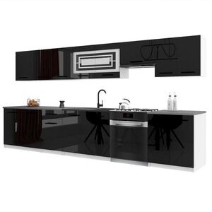 B BELINI GROUP KUCHYŇSKÁ LINKA Italia 3 320 cm, s pracovními deskami, Černá obraz