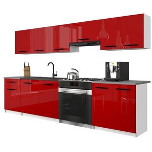 B BELINI GROUP KUCHYŇSKÁ LINKA Italia 2 240 cm, s pracovními deskami, Červená obraz