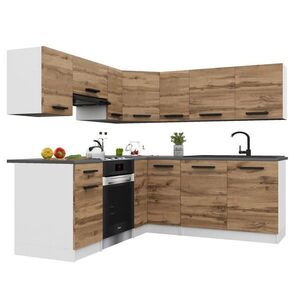 B BELINI GROUP KUCHYŇSKÁ LINKA Italia 6 360 cm, s pracovními deskami, Zlatohnědá obraz