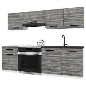 B BELINI GROUP KUCHYŇSKÁ LINKA Italia 1 180 cm, s pracovními deskami, Šedá Glamour obraz