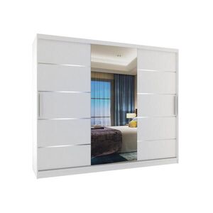 B BELINI GROUP POSUVNÁ SKŘÍŇ Verona MBP, Bílá Mat, 232 cm, se zrcadlem obraz