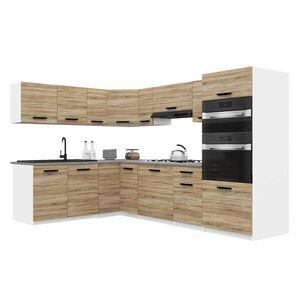 B BELINI GROUP KUCHYŇSKÁ LINKA Italia 8 420 cm , s pracovními deskami, Dub Sonoma obraz