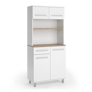 Vicco KUCHYŇSKÝ BUFET Pure, Bílá/Řemeslný dub, 80.2 x 177 cm obraz