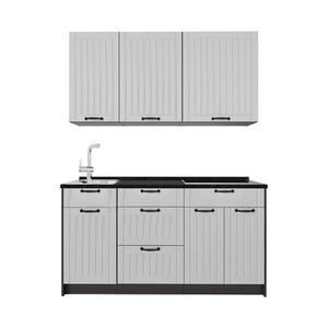 Vicco JEDNOTKOVÁ KUCHYNĚ Fame-Line, Bílý venkovský dům/Antracit, 150 cm bez pracovní desky obraz