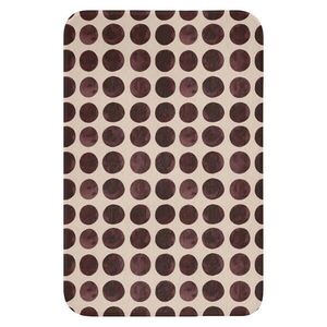 OnlyWow WC PŘEDLOŽKA Puntíky - Vzor - Hnědý 40x60 cm obraz