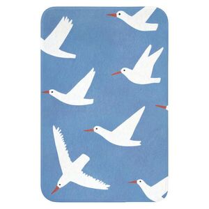 OnlyWow WC PŘEDLOŽKA Ptáci - bílá - vzor 40x60 cm obraz
