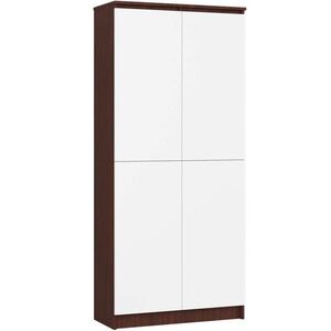 RAUMHIRSCH FURNITURE STOJANOVÁ POLIČKA Tmavě hnědá, bílá 180/80/35 obraz