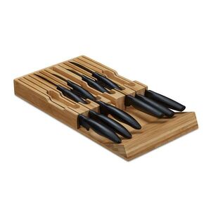 Relaxdays ORGANIZÉR přírodní bambus do zásuvky na 12 nožů 43, 5x23 cm obraz