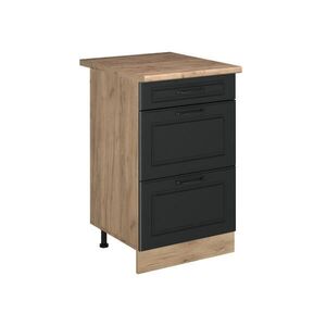 Vicco SPODNÍ SKŘÍŇKA KUCHYŇSKÉ LINKY R-Line, Antracitový venkovský dům/Zlatý mocný dub, 50 cm pracovná doska Dub Goldkraft obraz