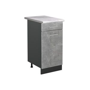 Vicco SPODNÍ SKŘÍŇKA KUCHYŇSKÉ LINKY R-Line, Beton/Antracit, 40 cm pracovná doska Mramor obraz